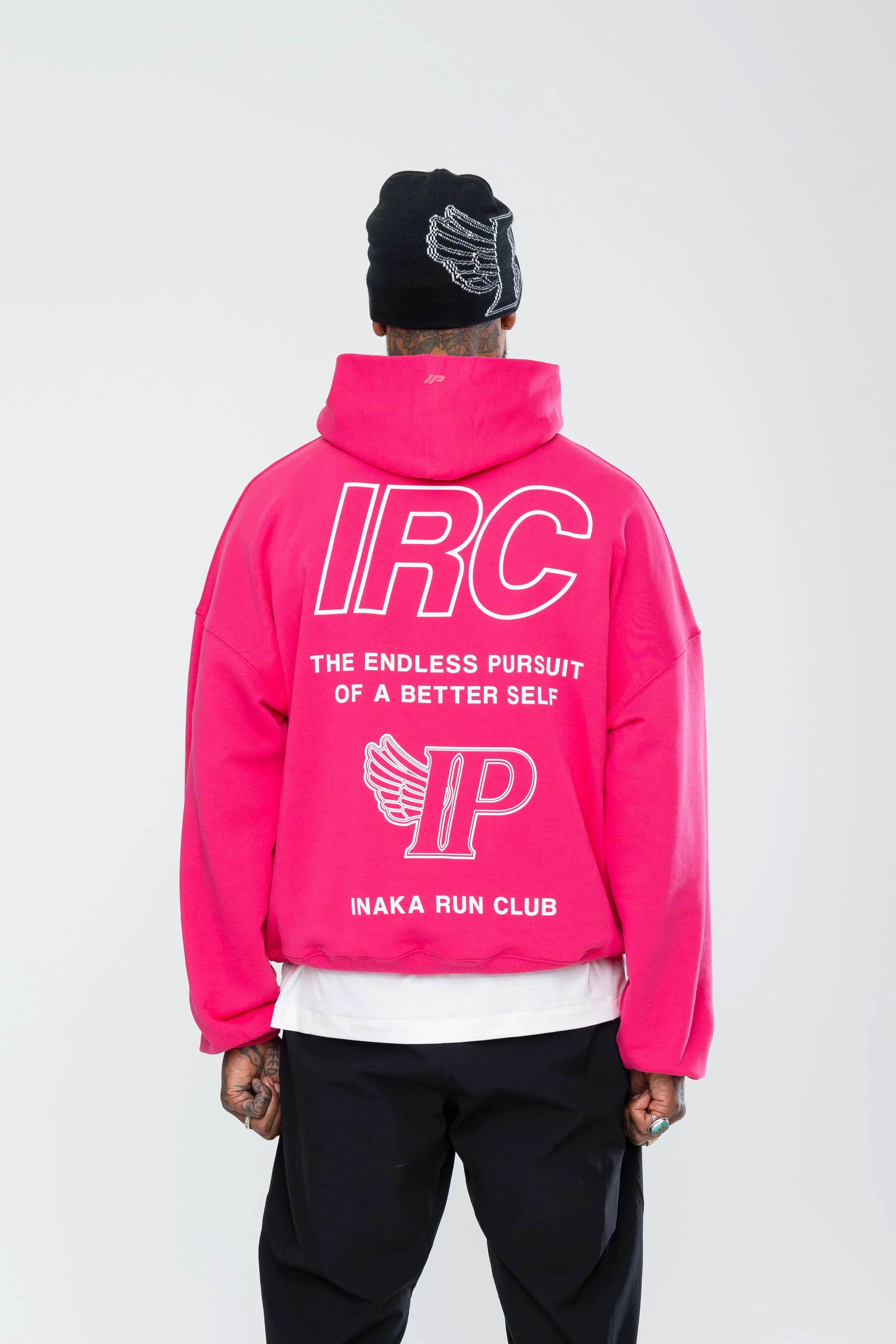 IRC TEAM HOODIE - ELECTRIC PINK sold by Inaka power product image thumbnail 2
