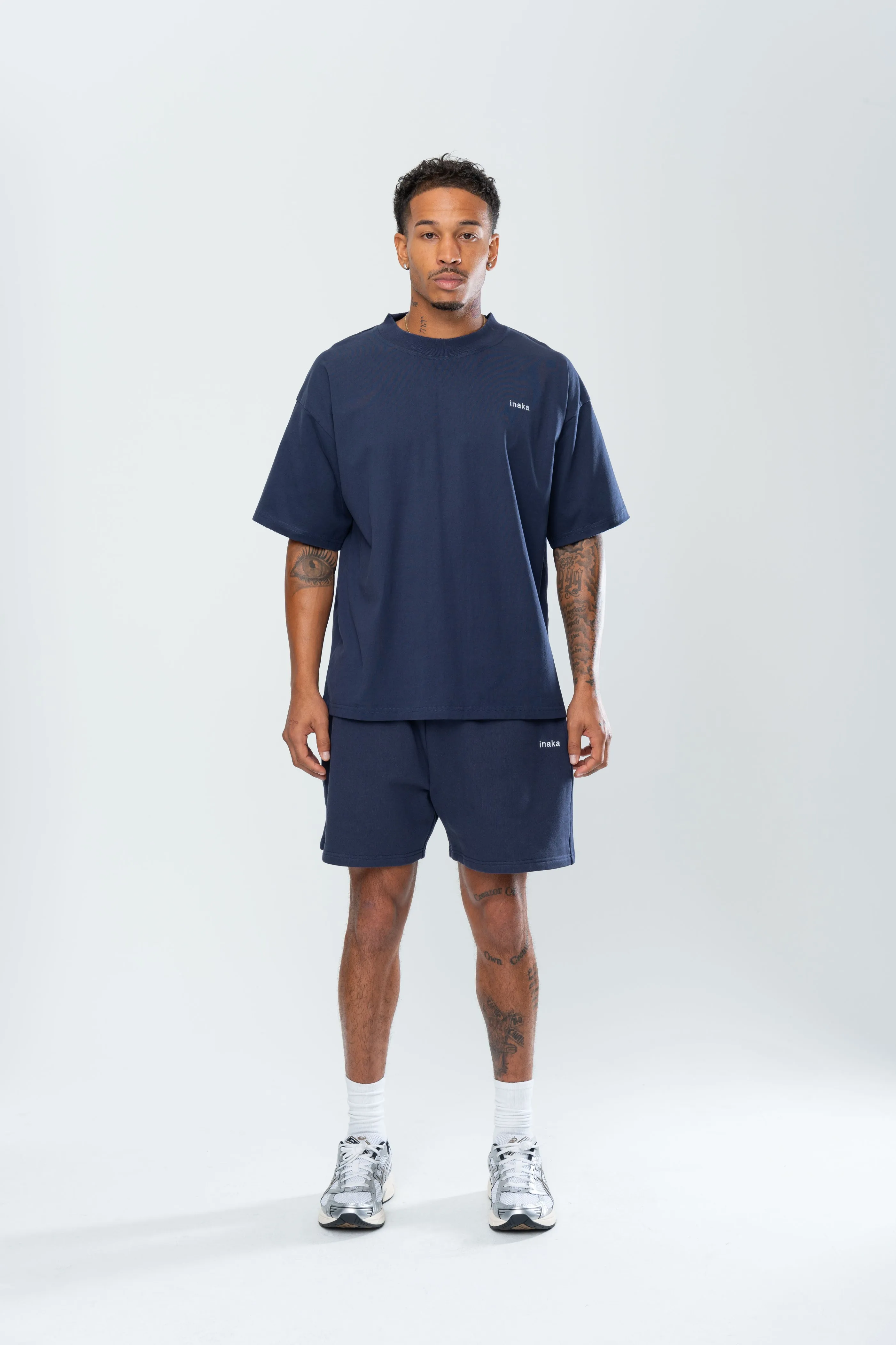 BASICS DISTRESSED TEE - MIDNIGHT NAVY sold by Inaka power product image thumbnail 2