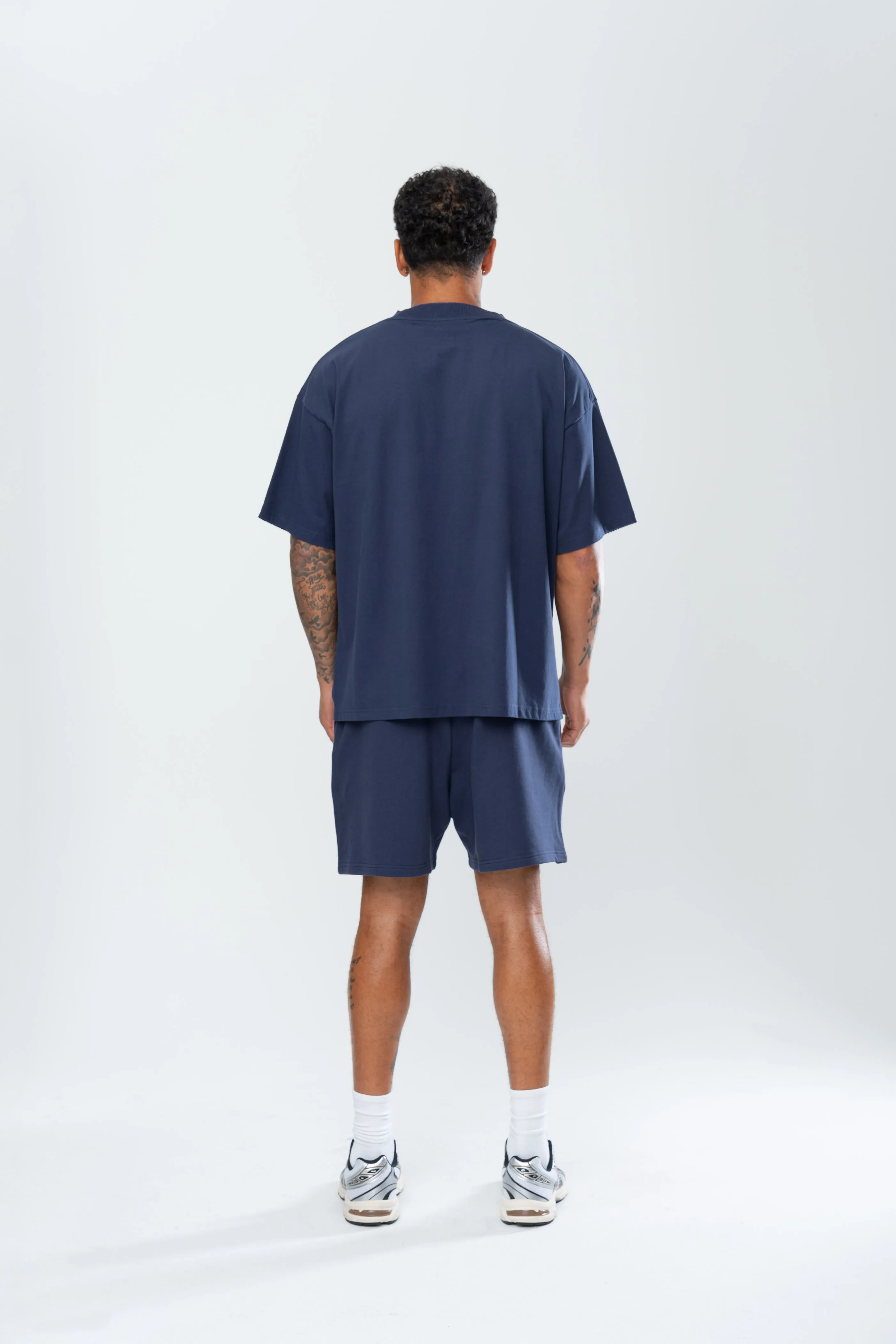 BASICS DISTRESSED TEE - MIDNIGHT NAVY sold by Inaka power product image thumbnail 4