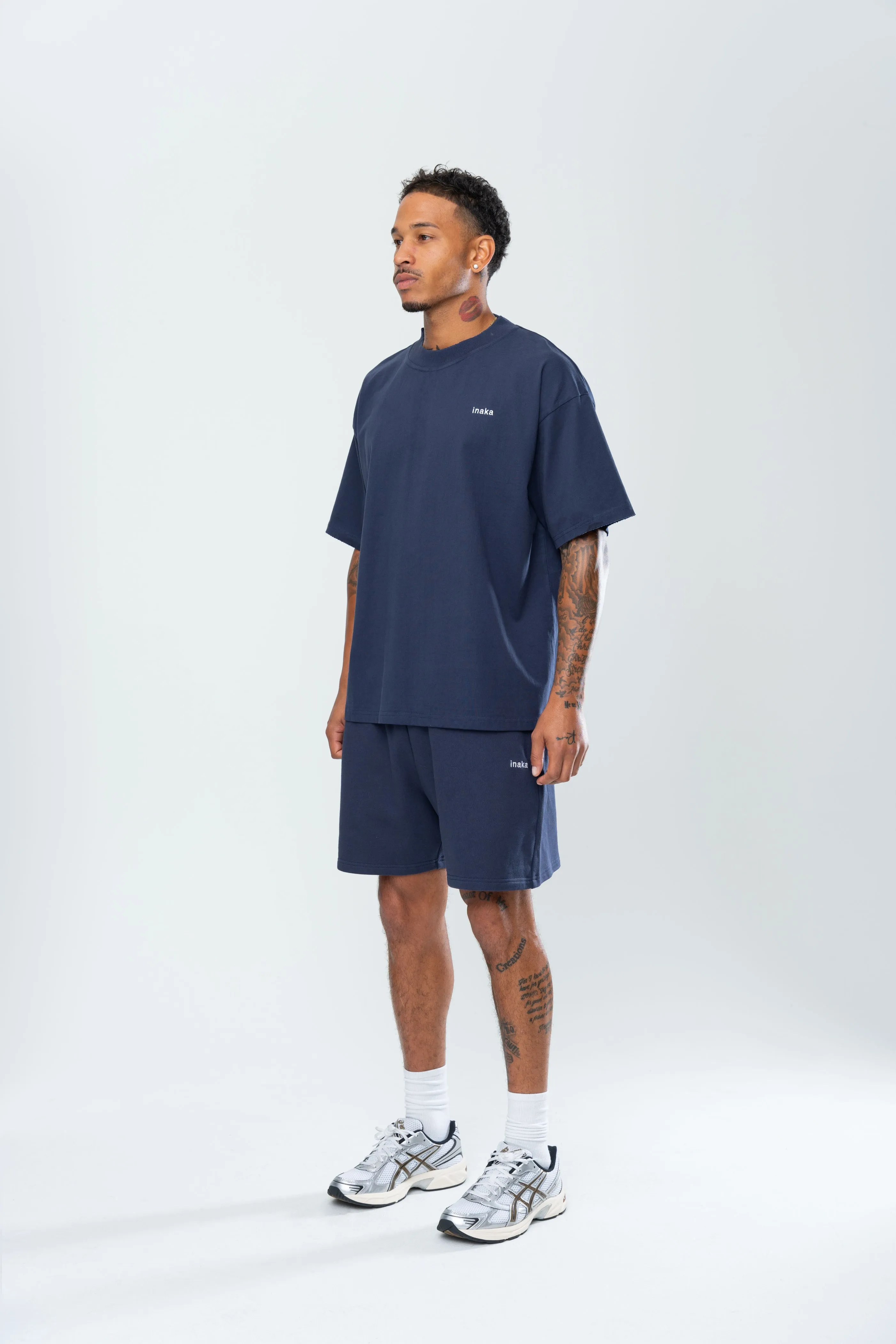 BASICS DISTRESSED TEE - MIDNIGHT NAVY sold by Inaka power product image thumbnail 3