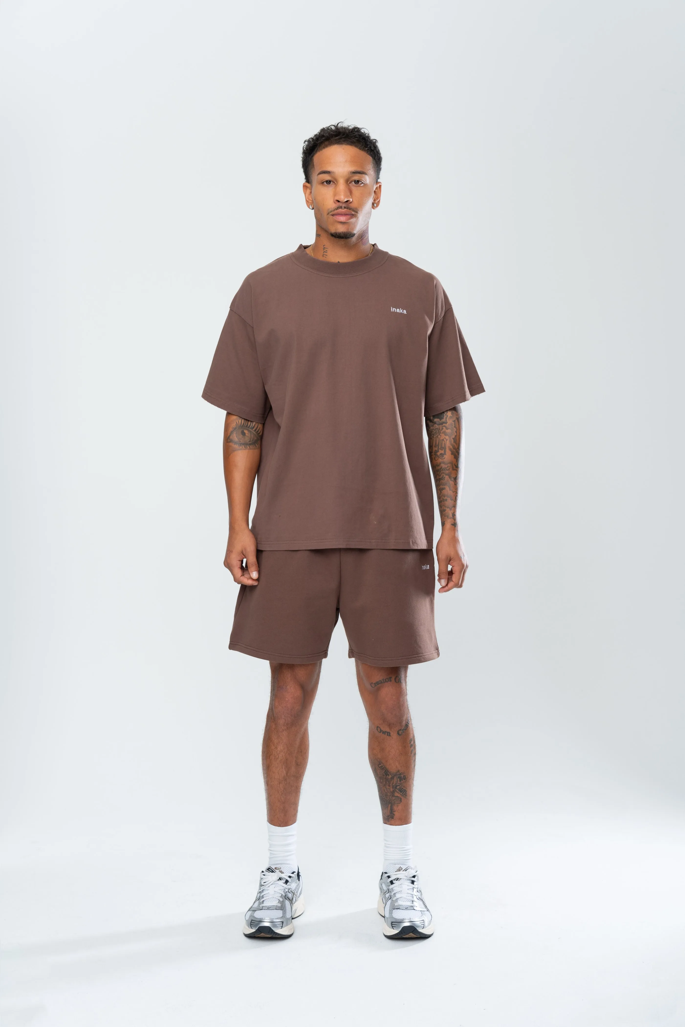 BASICS DISTRESSED TEE - ESPRESSO sold by Inaka power product image thumbnail 2