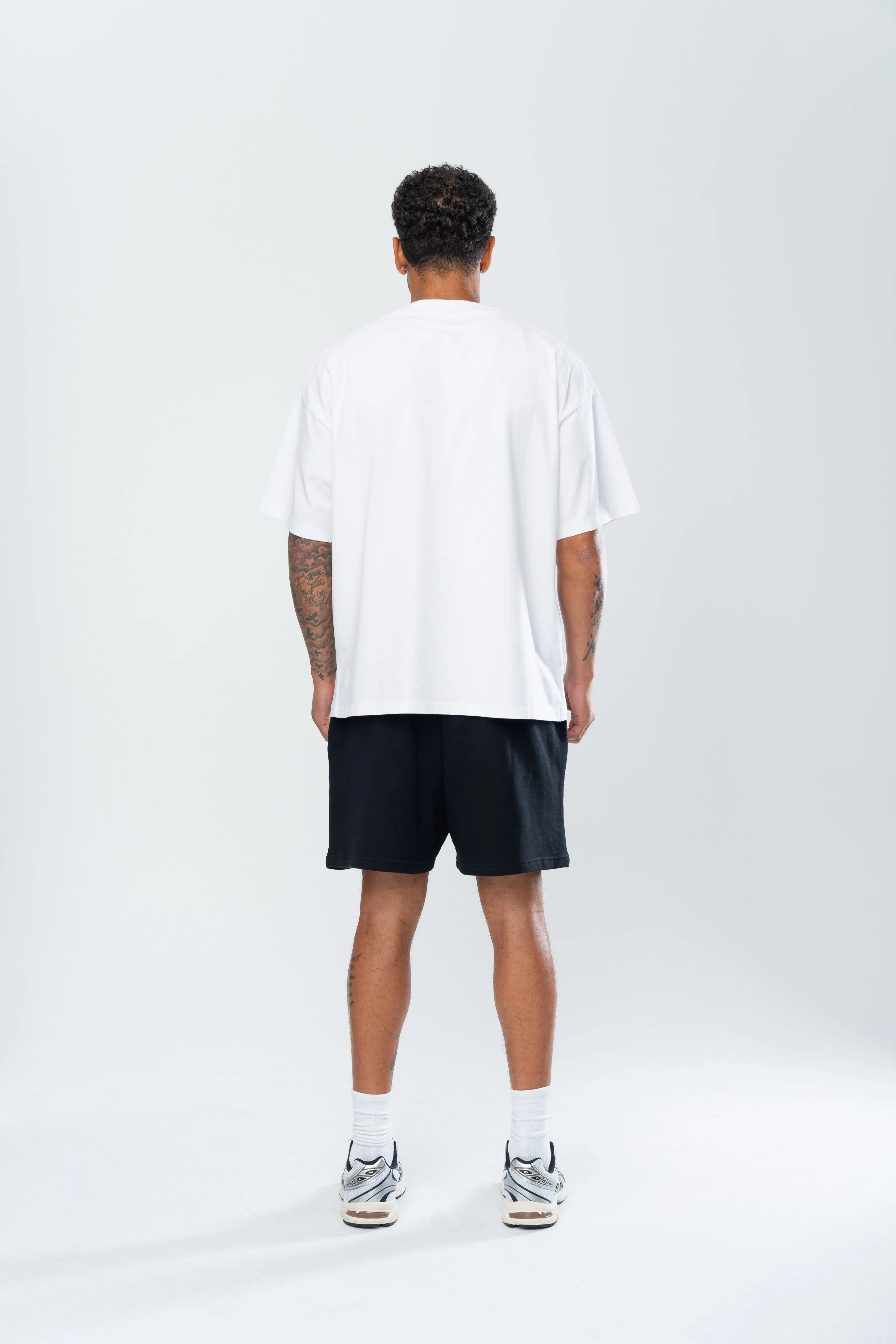 BASICS DISTRESSED TEE - WHITE sold by Inaka power product image thumbnail 4