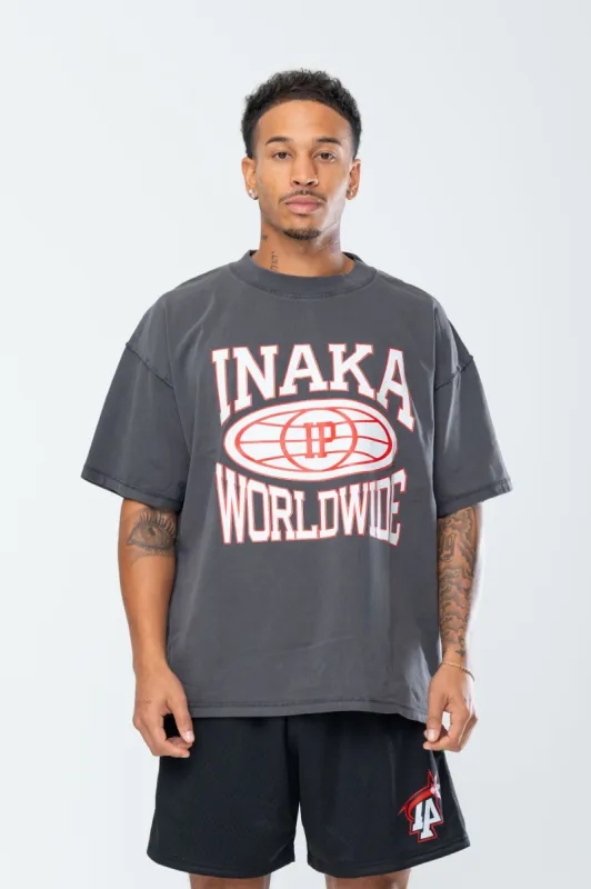 WORLDWIDE REVERSE TEE - VINTAGE BLACK sold by Inaka power