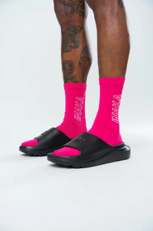 IRC TEAM SOCKS - ELECTRIC PINK made by Inaka power
