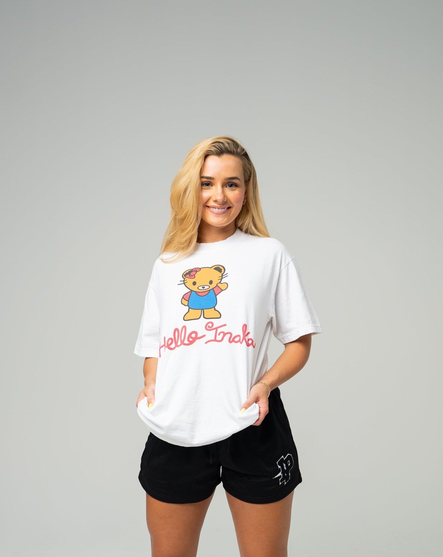 Hello INAKA Tee - White sold by Inaka power