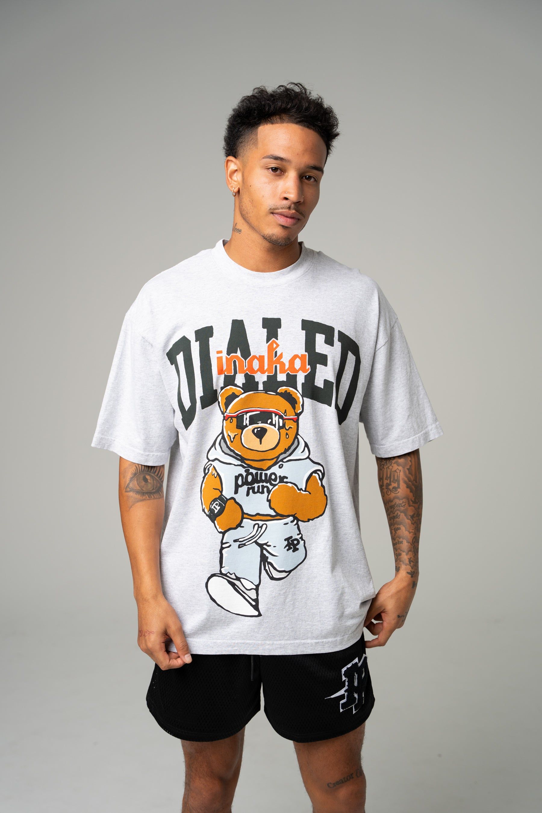 Locked In Teddy Tee - Grey sold by Inaka power product image thumbnail 4