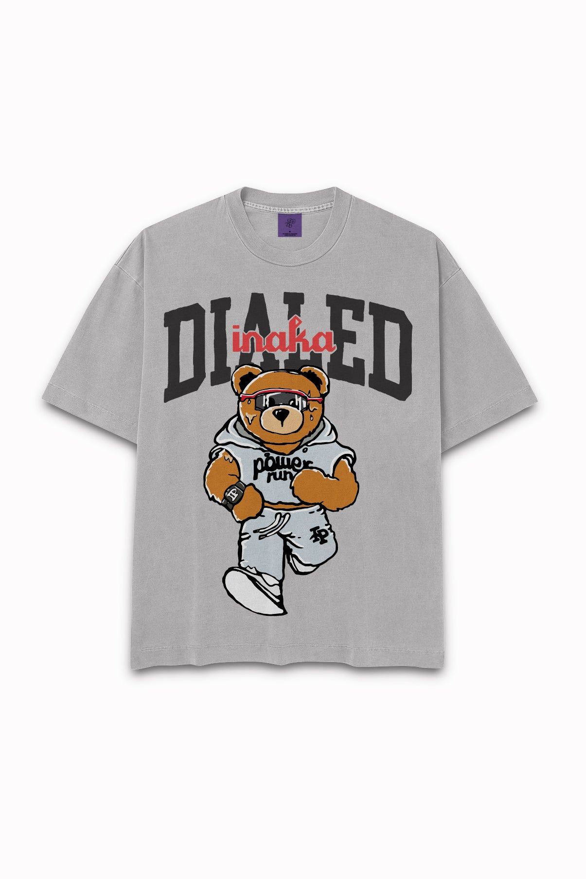 Locked In Teddy Tee - Grey sold by Inaka power