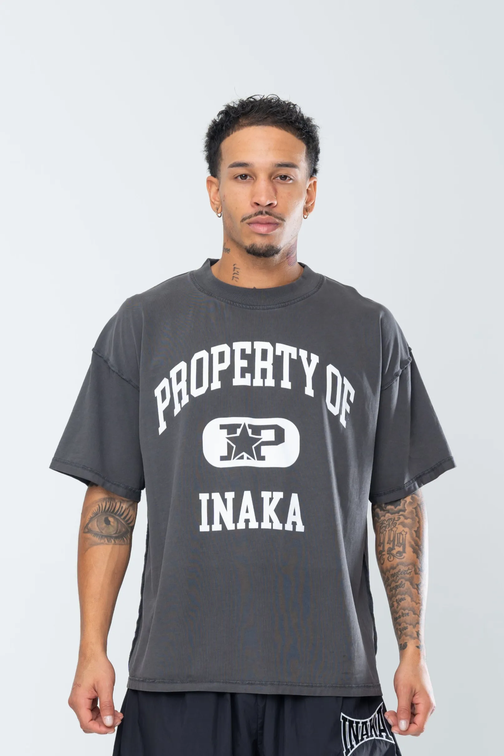 PROPERTY REVERSE TEE - VINTAGE BLACK sold by Inaka power