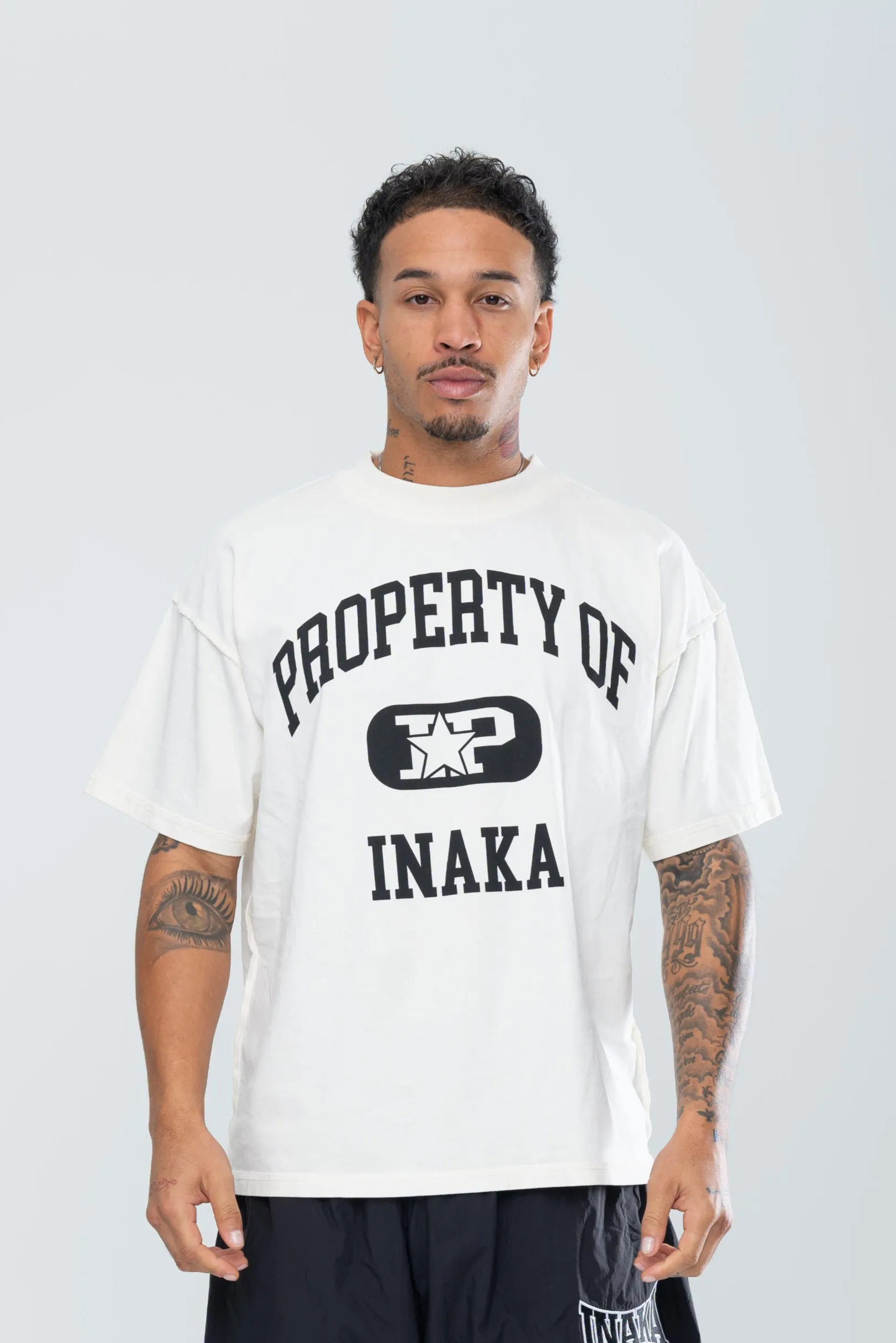 PROPERTY REVERSE TEE - CREAM sold by Inaka power