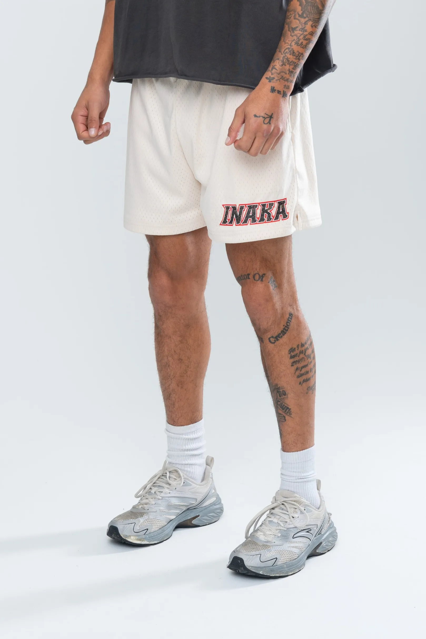 POWER SPORT MESH SHORTS - CREAM/CAMO sold by Inaka power product image thumbnail 5