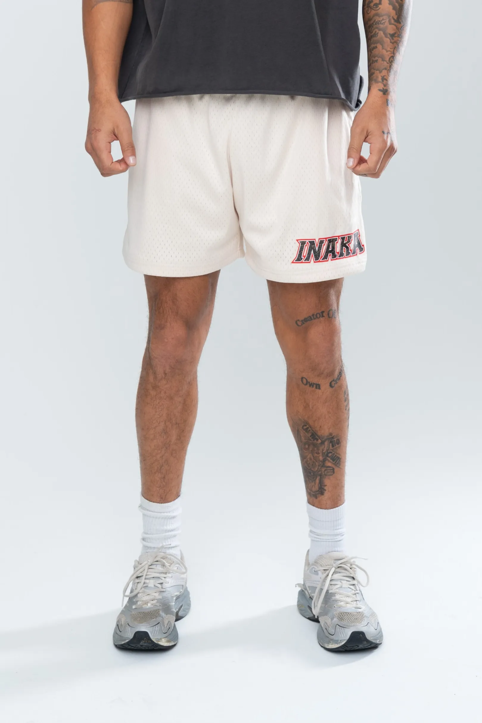 POWER SPORT MESH SHORTS - CREAM/CAMO sold by Inaka power product image thumbnail 3
