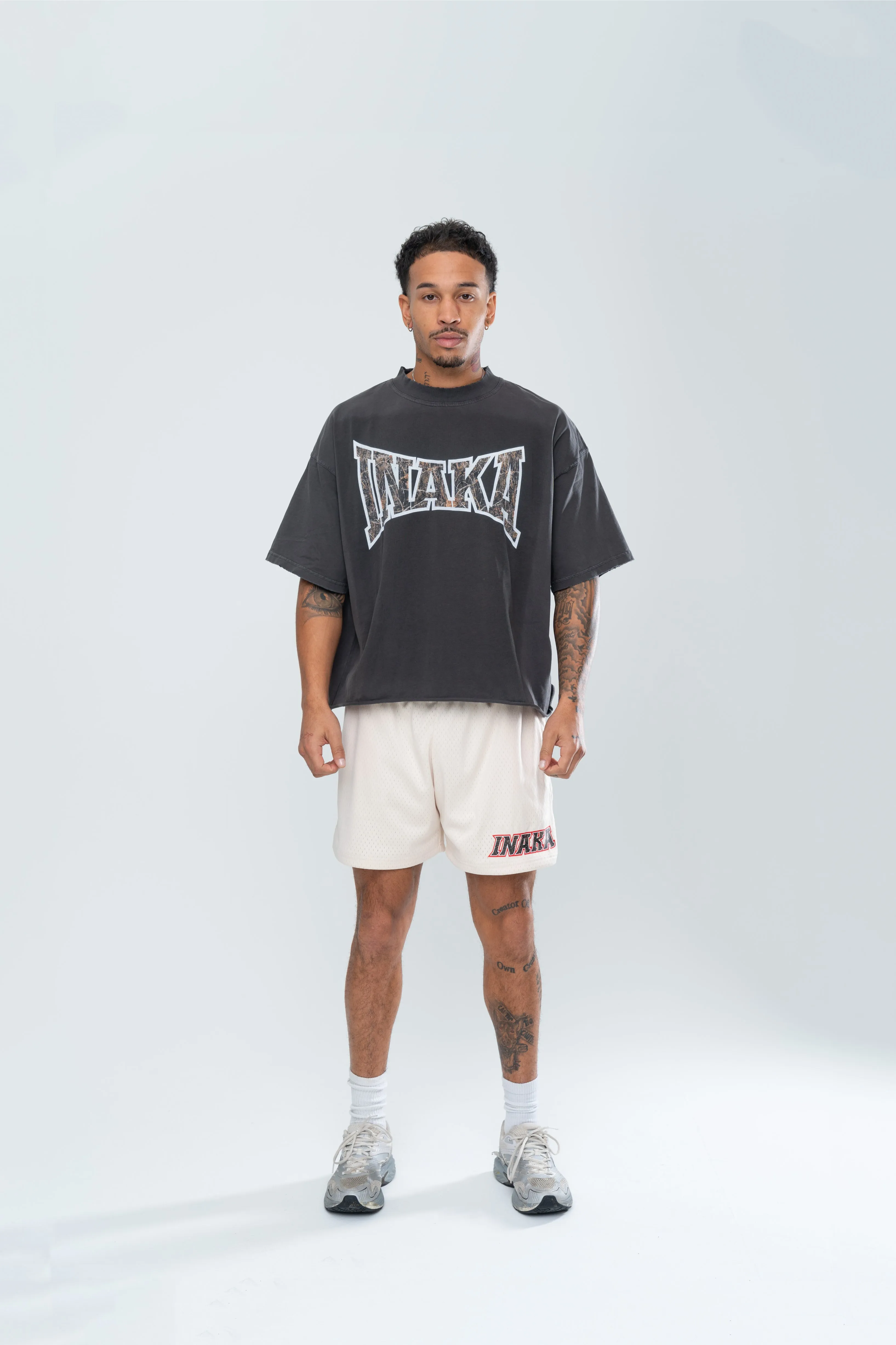 POWER SPORT MESH SHORTS - CREAM/CAMO sold by Inaka power product image thumbnail 2