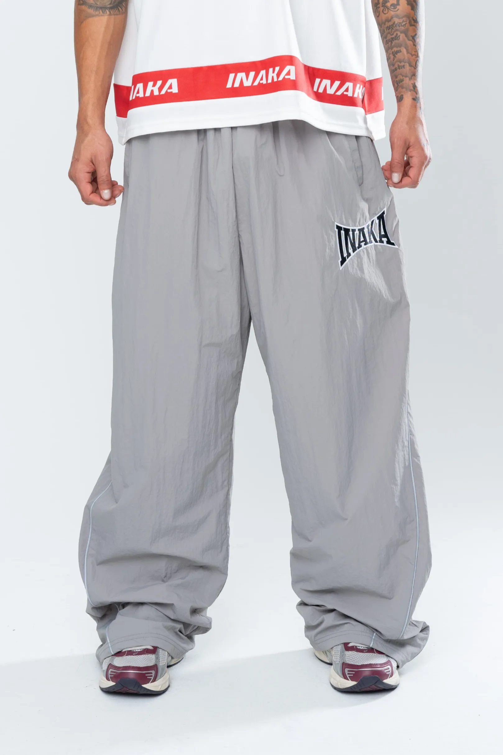 POWERSHOT BAGGY TRACKPANTS - GRAY sold by Inaka power