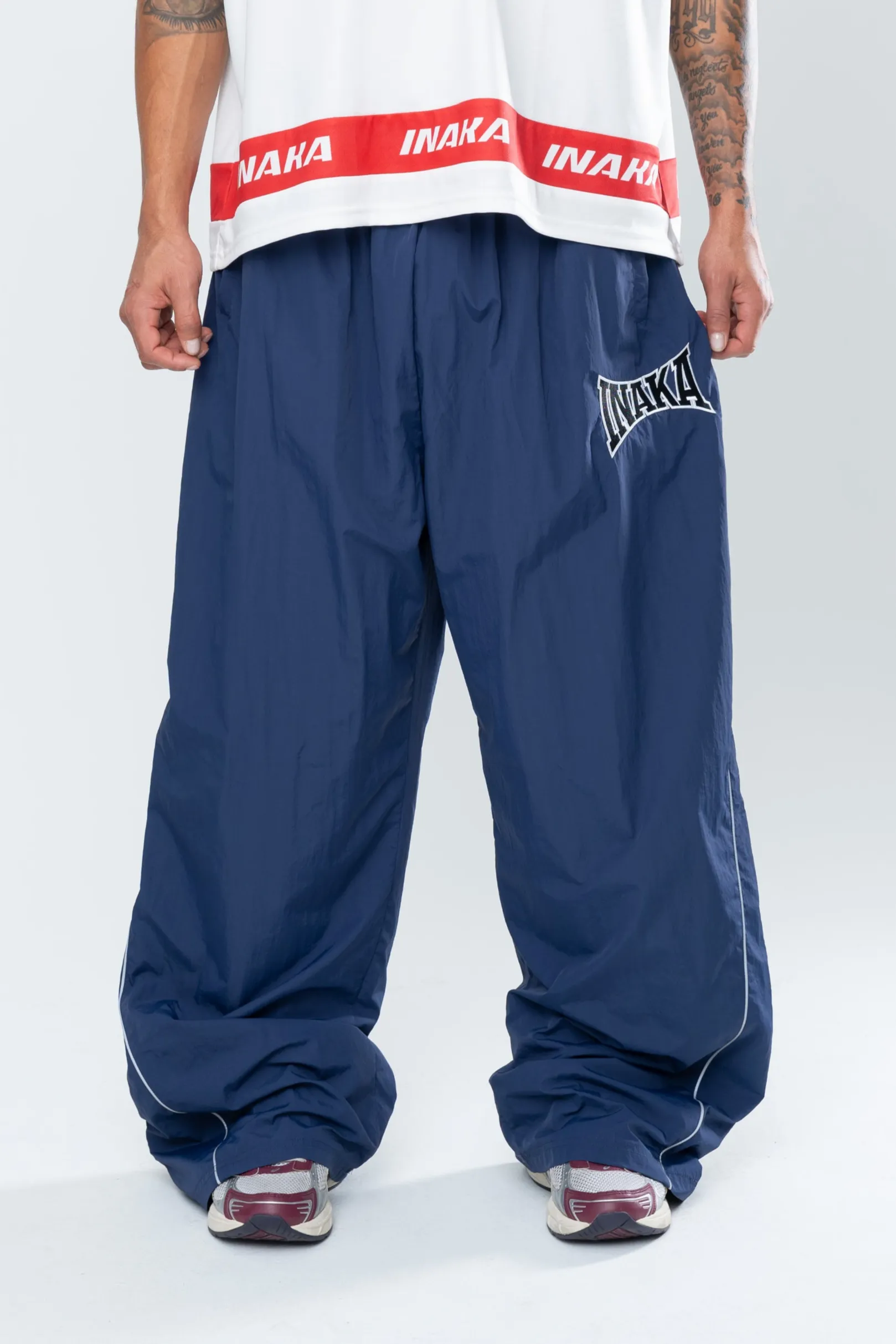 POWERSHOT BAGGY TRACKPANTS - NAVY sold by Inaka power