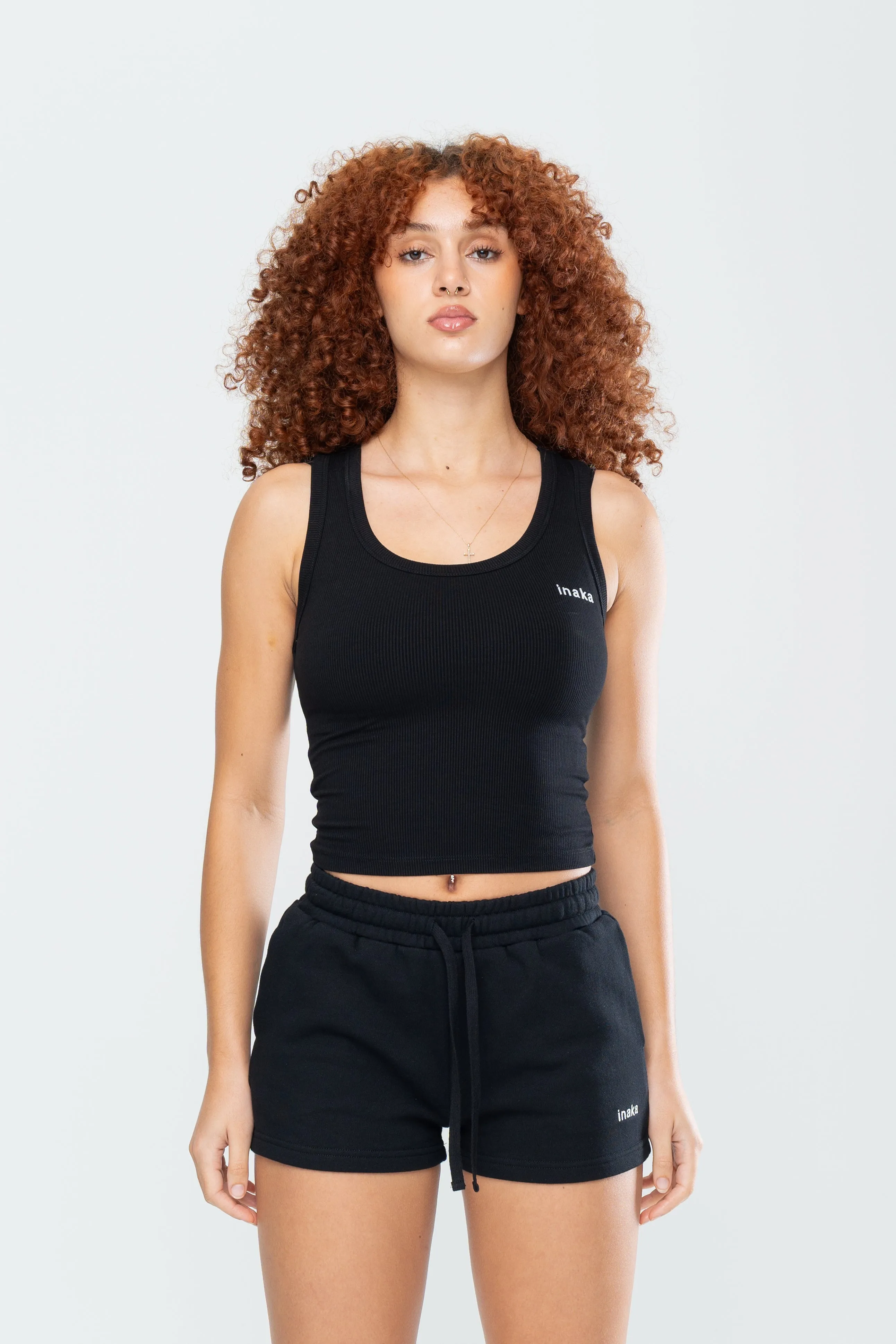 BASICS LOUNGE TANK - BLACK sold by Inaka power