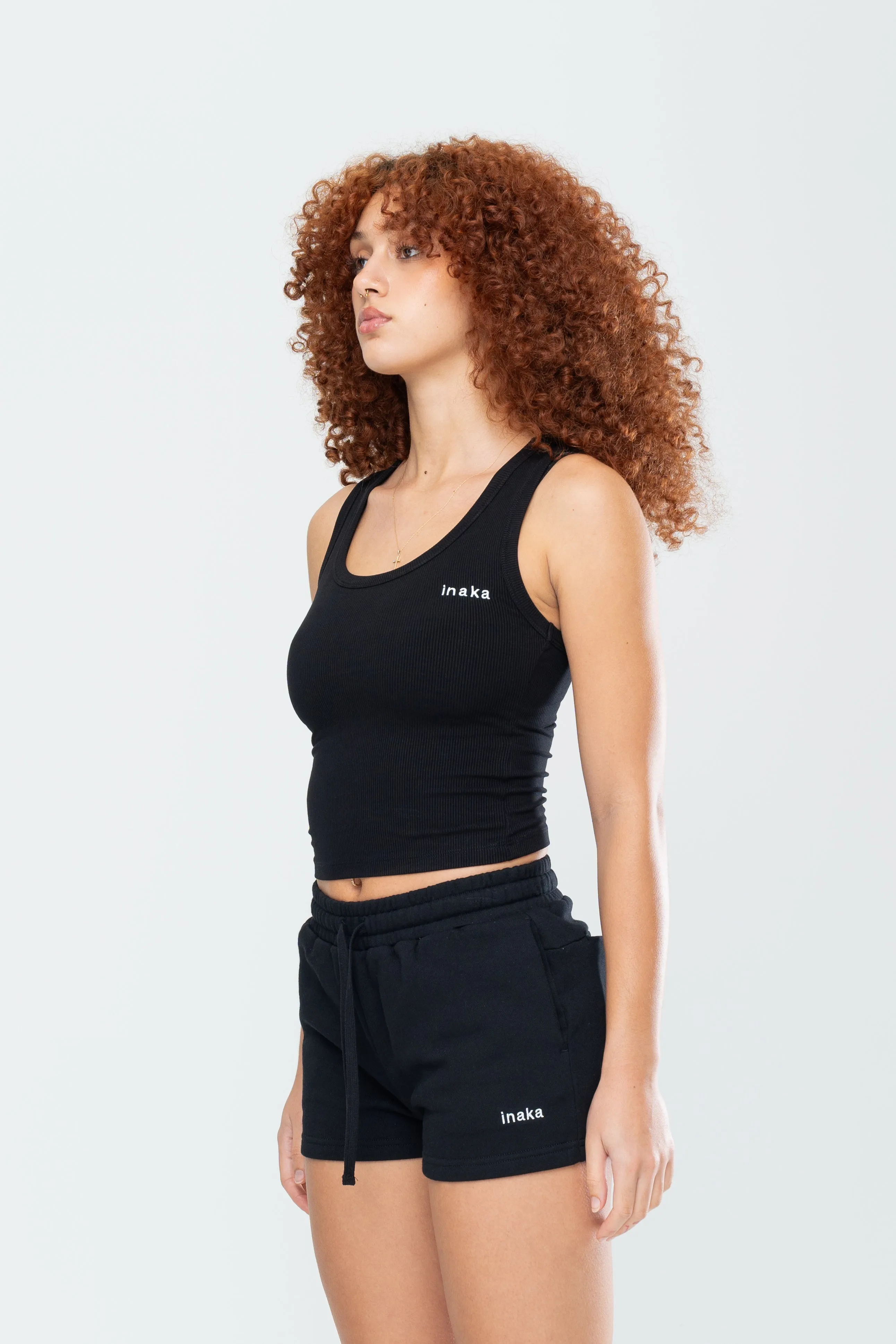 BASICS LOUNGE TANK - BLACK sold by Inaka power product image thumbnail 2