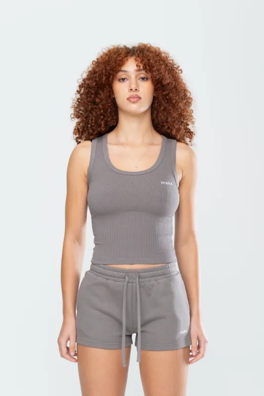 BASICS LOUNGE TANK - STONE sold by Inaka power