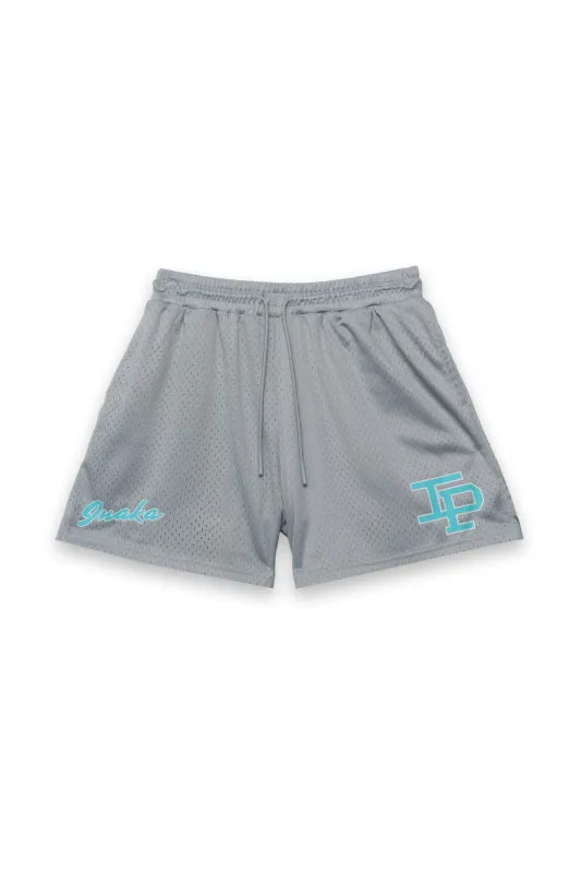 CLASSIC MESH SHORTS - ELECTRIC SILVER/BLUE sold by Inaka power