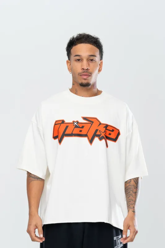 DIGITIZED CROPPED TEE - CREAM sold by Inaka power