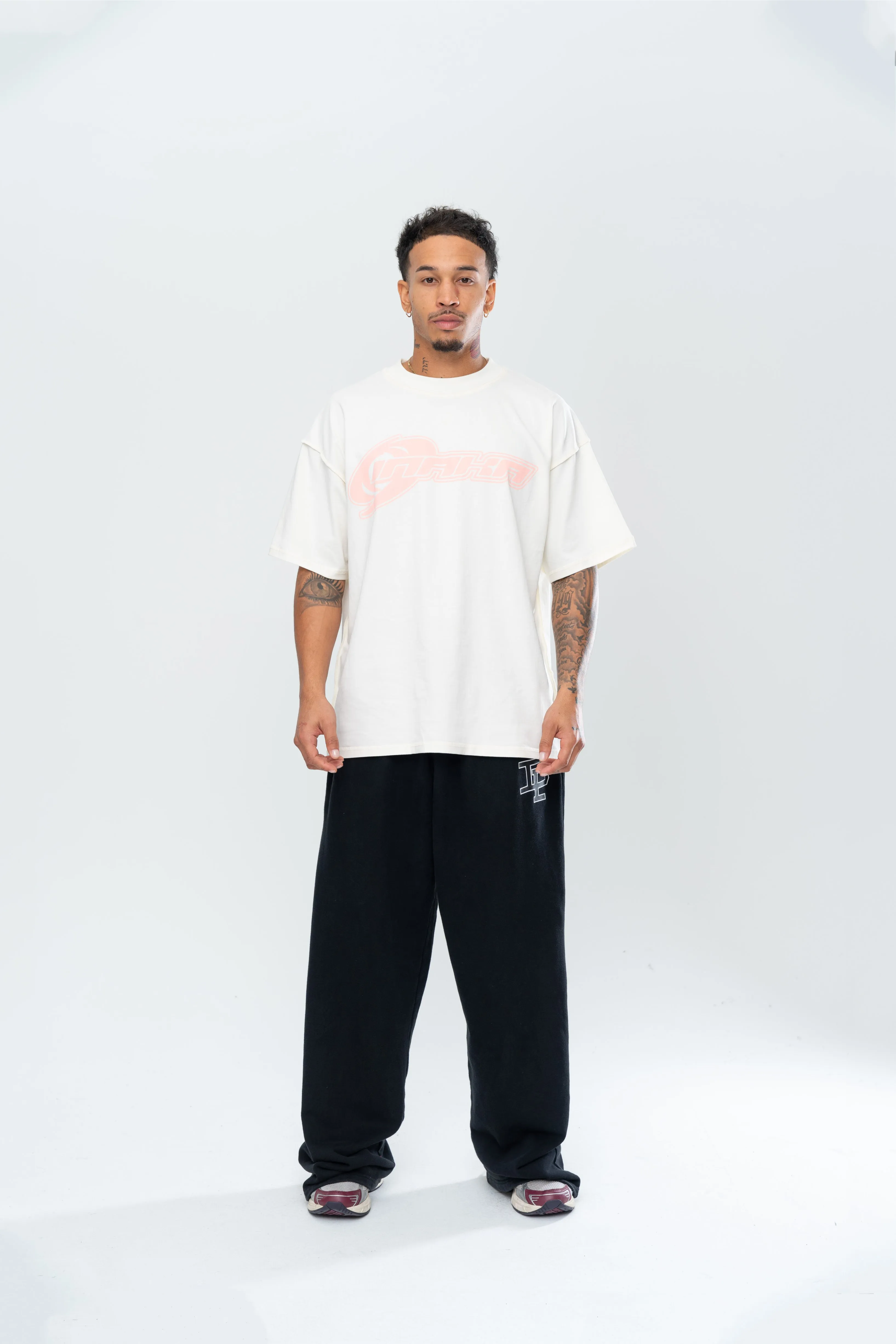 HYPERTEK REVERSE TEE - CREAM/PINK sold by Inaka power product image thumbnail 2