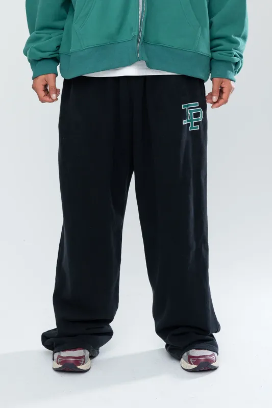 CLASSIC BAGGY SWEATS - BLACK/FOREST GREEN sold by Inaka power