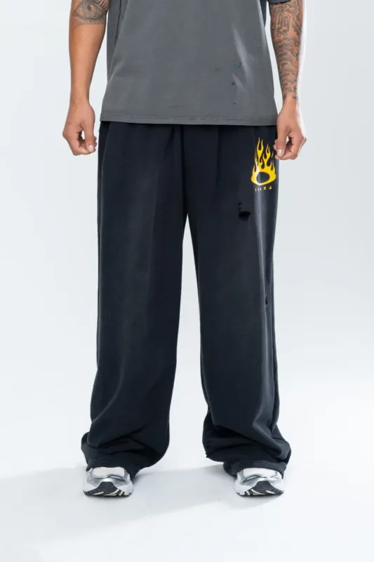 FURY DISTRESSED BAGGY SWEATPANTS sold by Inaka power