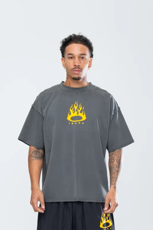 FURY REVERSE TEE - VINTAGE BLACK sold by Inaka power