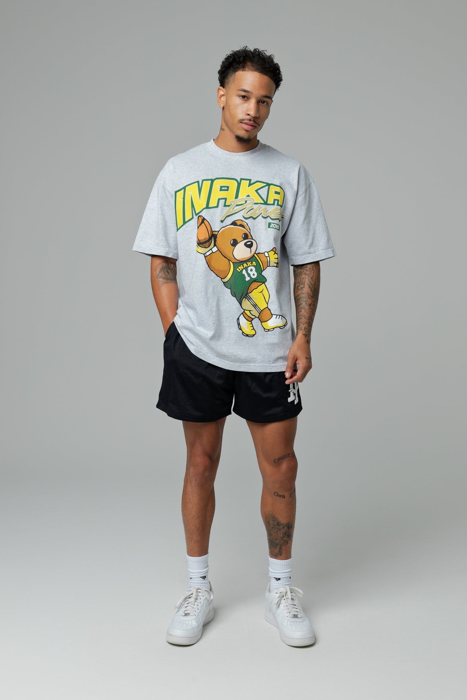 Green Bay Teddy Tee - Grey sold by Inaka power product image thumbnail 2