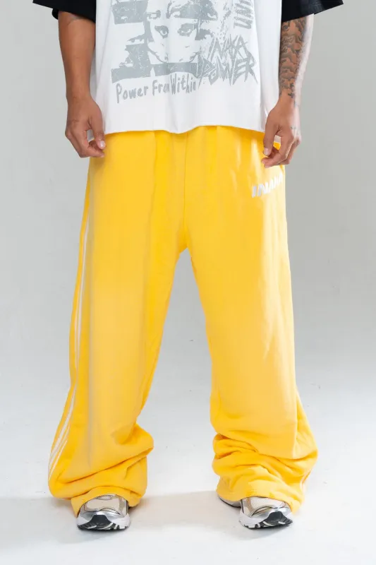 ICONIC BAGGY SWEATPANTS - YELLOW sold by Inaka power