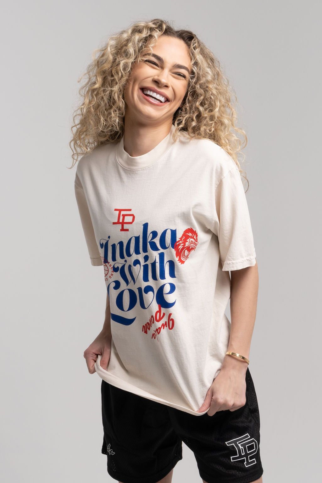 With Love Tee - Cream sold by Inaka power product image thumbnail 3