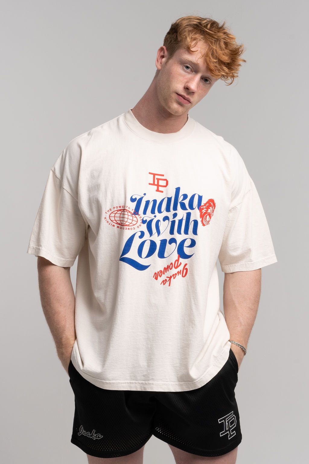 With Love Tee - Cream sold by Inaka power product image thumbnail 4