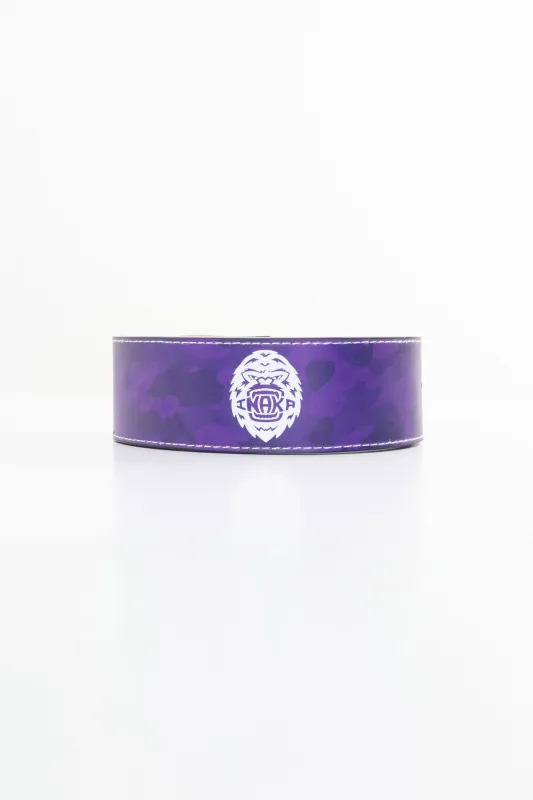 13MM LEVER BELT BUNDLE - PURPLE REIGN BELT AND BUCKLE made by Inaka power