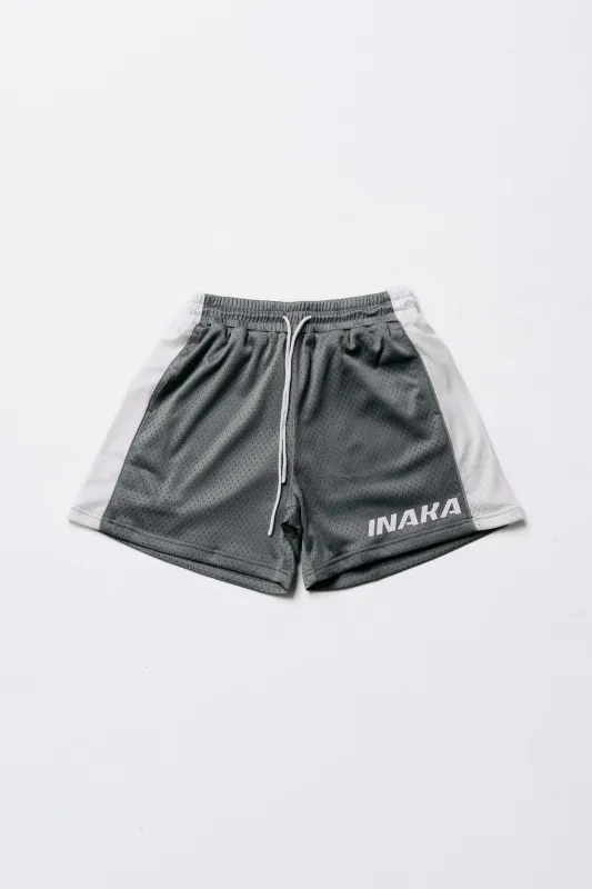 VARSITY MESH SHORTS - GRAY sold by Inaka power