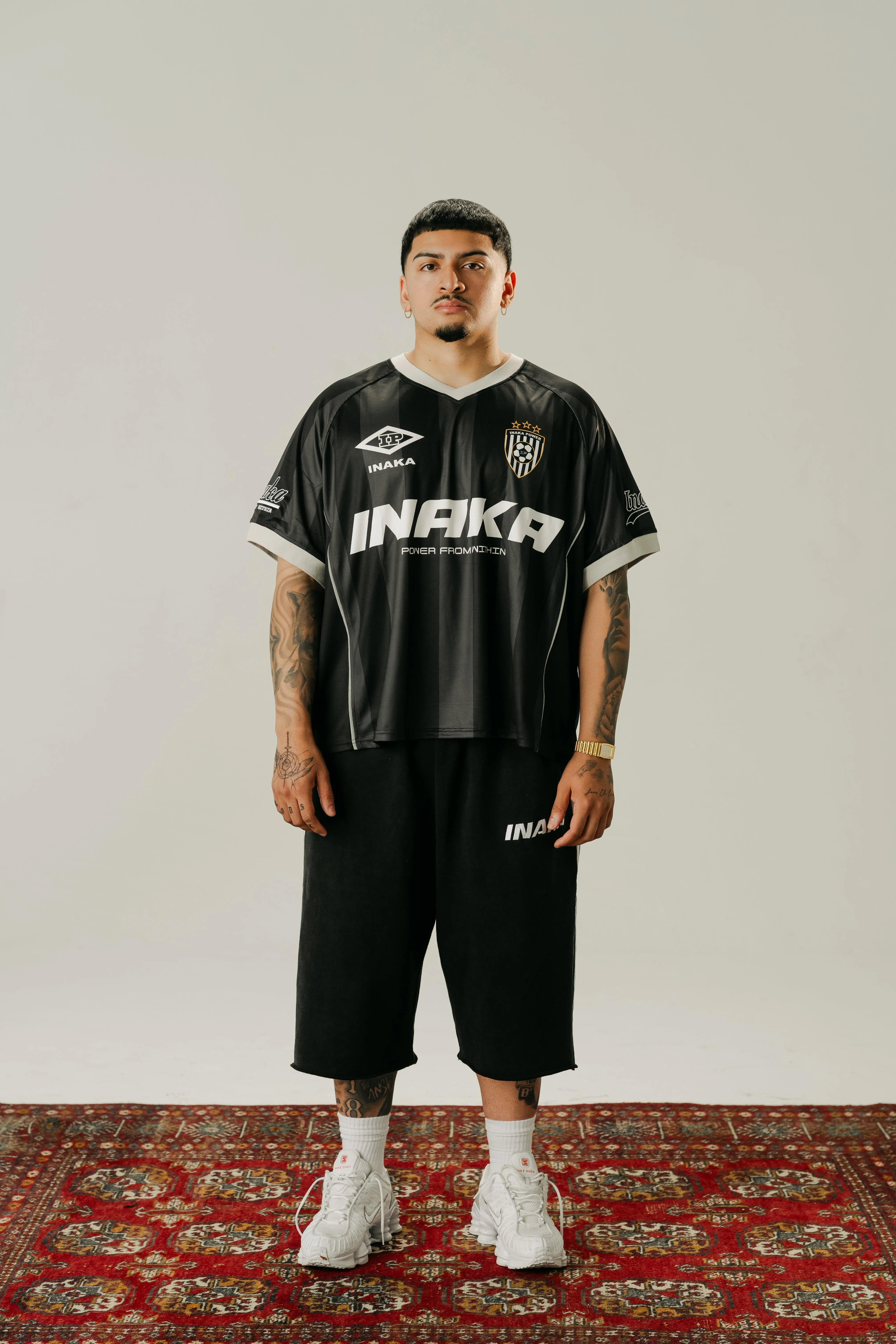 BAGGY SWEAT JORTS - BLACK sold by Inaka power product image thumbnail 2