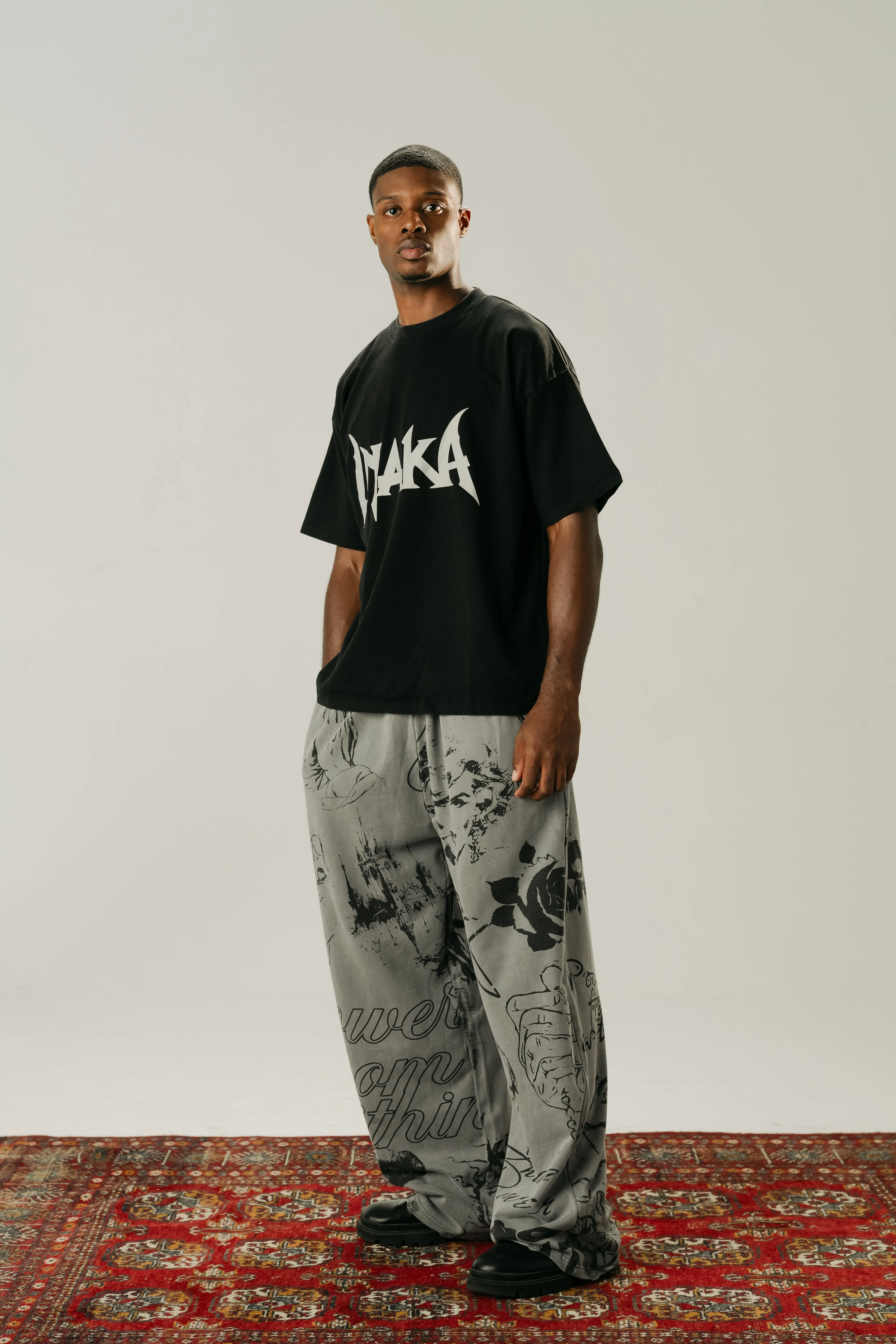 GHOST SKULL BAGGY SWEATS sold by Inaka power product image thumbnail 5