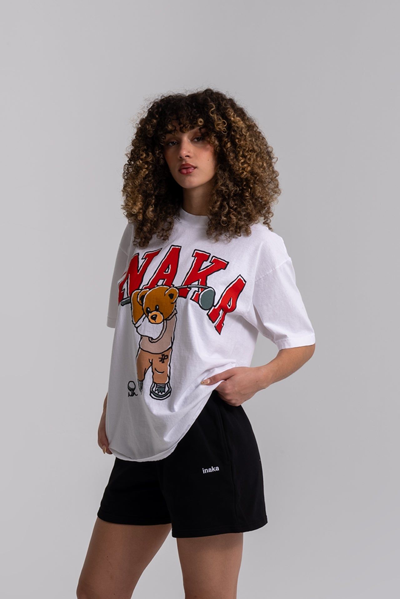 Teddy Woods Tee - White sold by Inaka power product image thumbnail 5