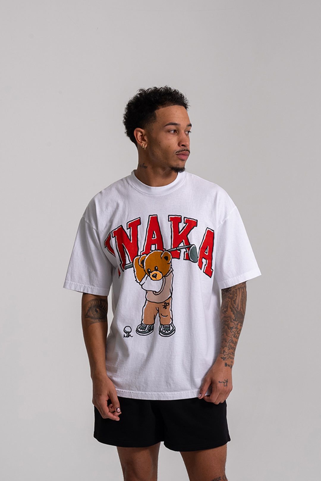 Teddy Woods Tee - White sold by Inaka power product image thumbnail 2
