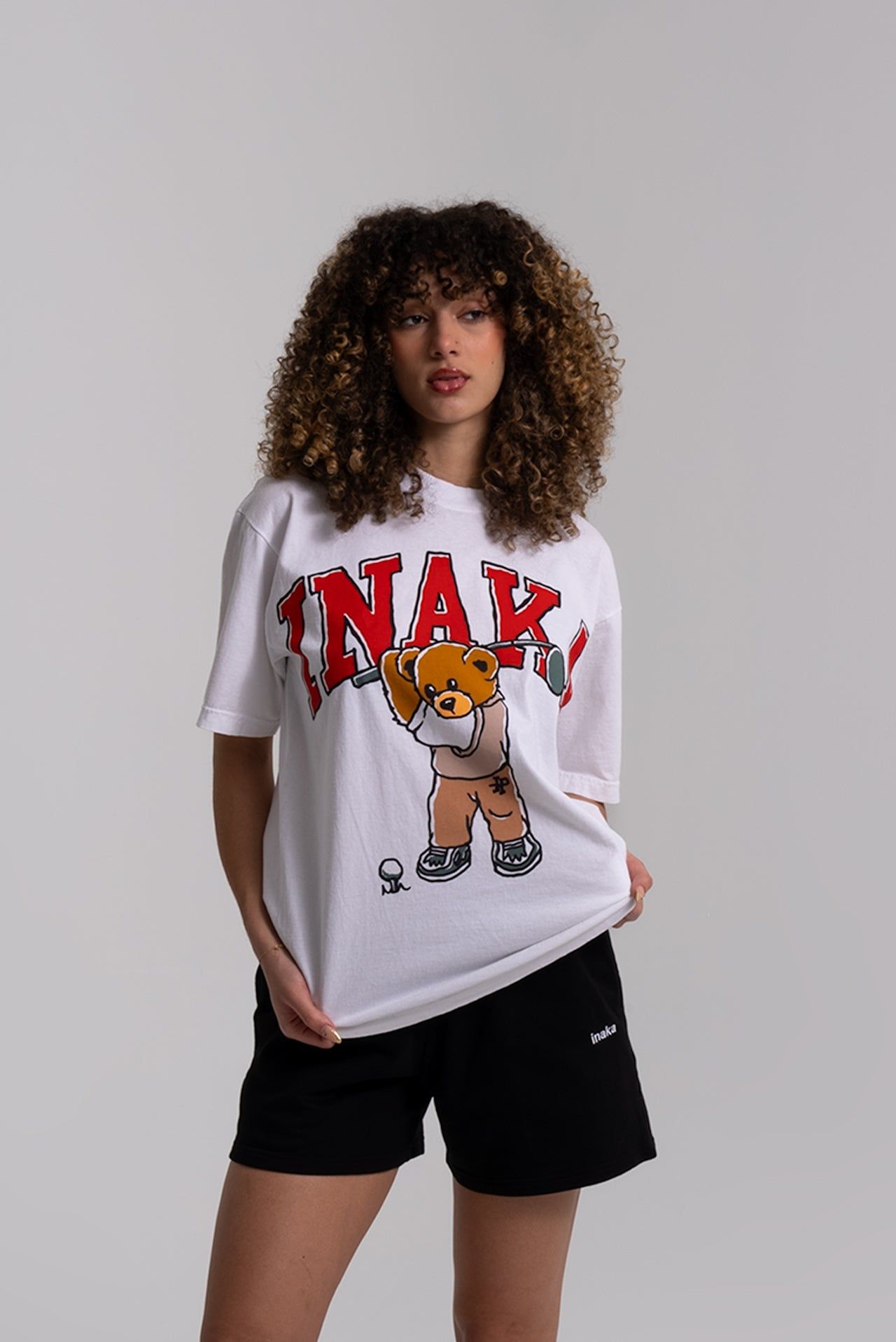 Teddy Woods Tee - White sold by Inaka power product image thumbnail 4