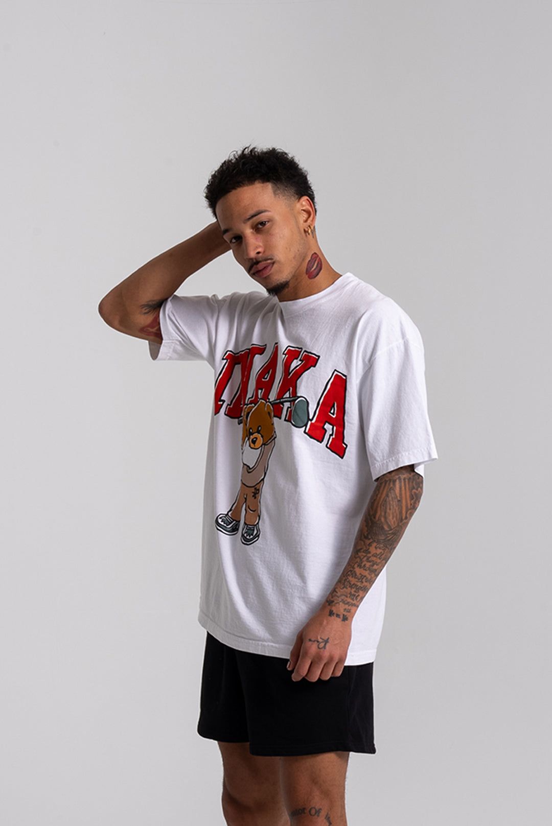 Teddy Woods Tee - White sold by Inaka power product image thumbnail 3