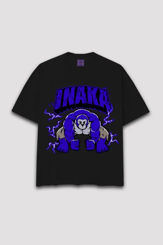 GORILLA SMASH TEE - BLACK sold by Inaka power
