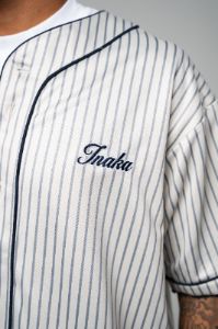 Men's Baseball Jersey - Pinstripe sold by Inaka power