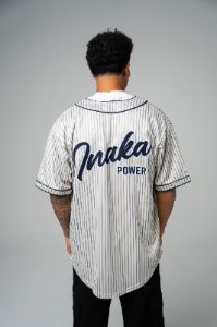 Men's Baseball Jersey - Pinstripe sold by Inaka power