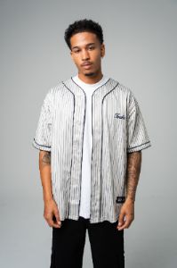 Men's Baseball Jersey - Pinstripe sold by Inaka power