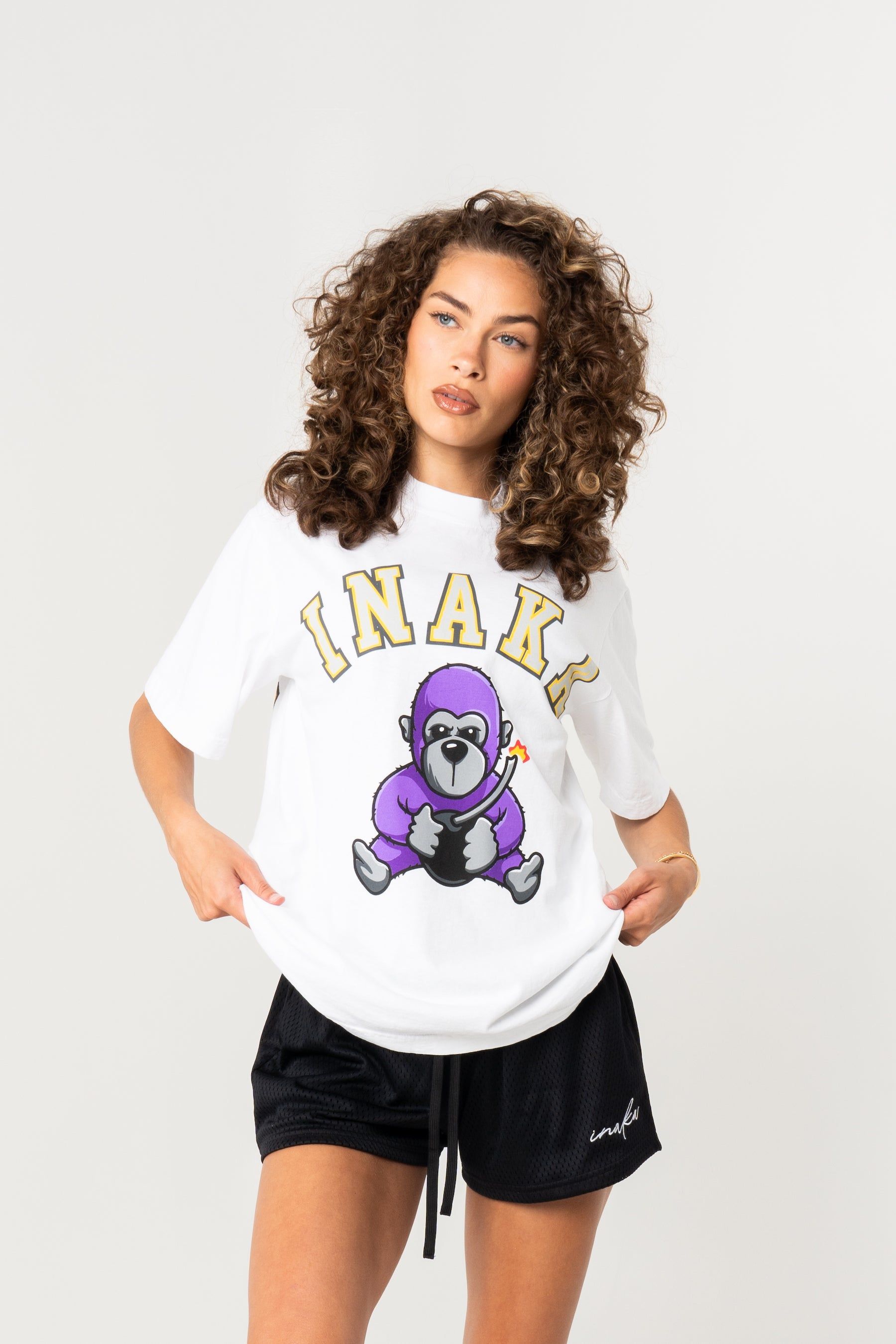 Inaka Bomb Tee - White sold by Inaka power product image thumbnail 3