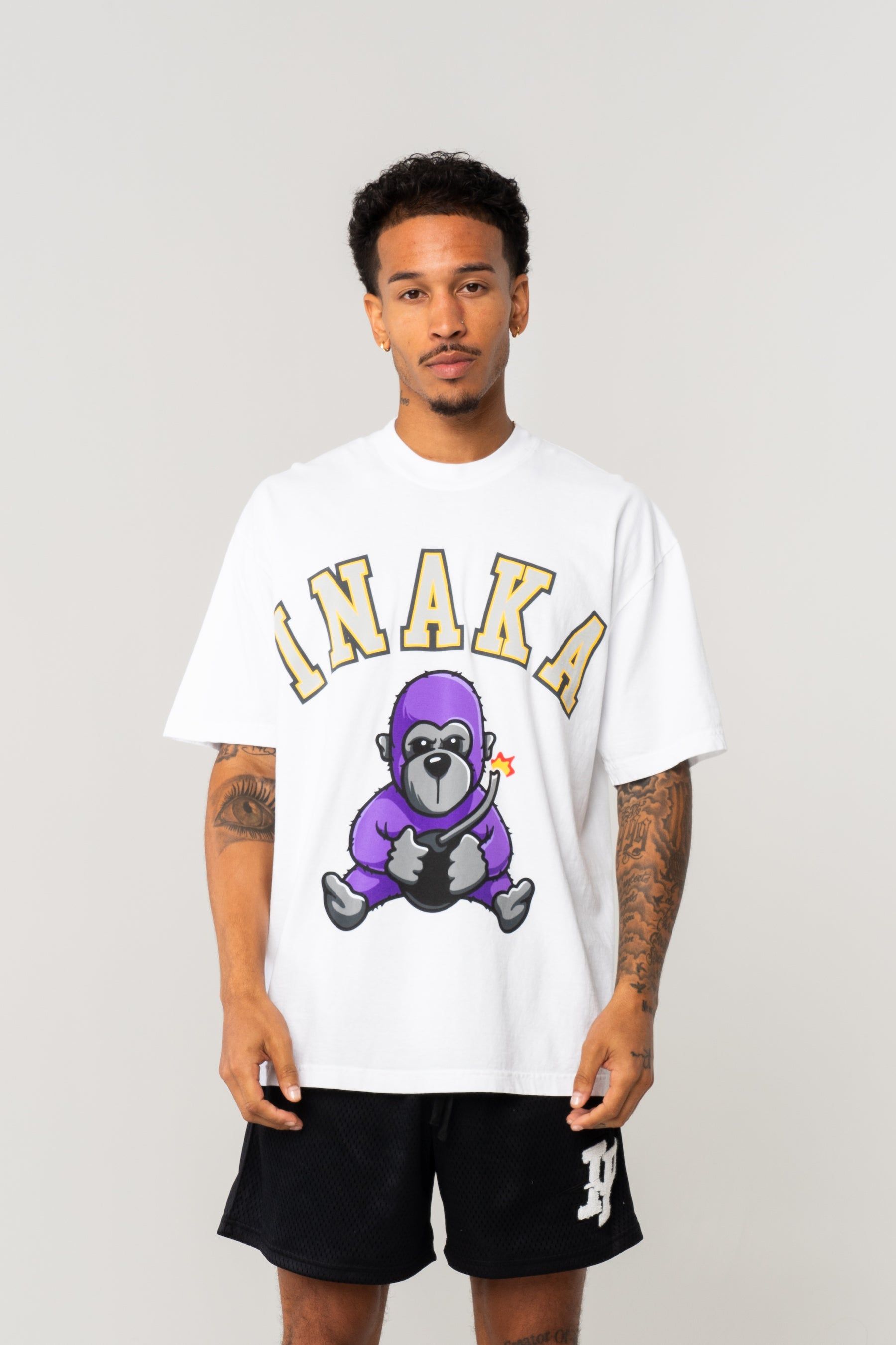 Inaka Bomb Tee - White sold by Inaka power