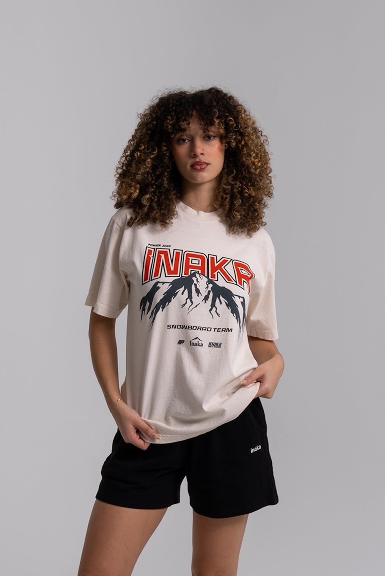 Power Peak Tee - Cream sold by Inaka power product image thumbnail 2