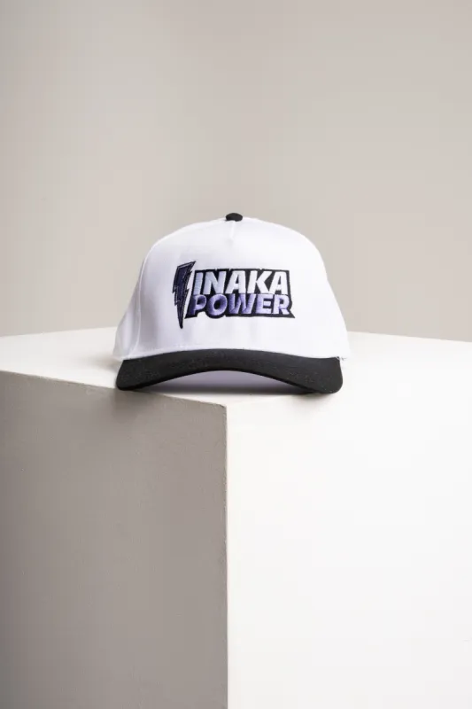 BOLT HAT - WHITE/BLACK sold by Inaka power