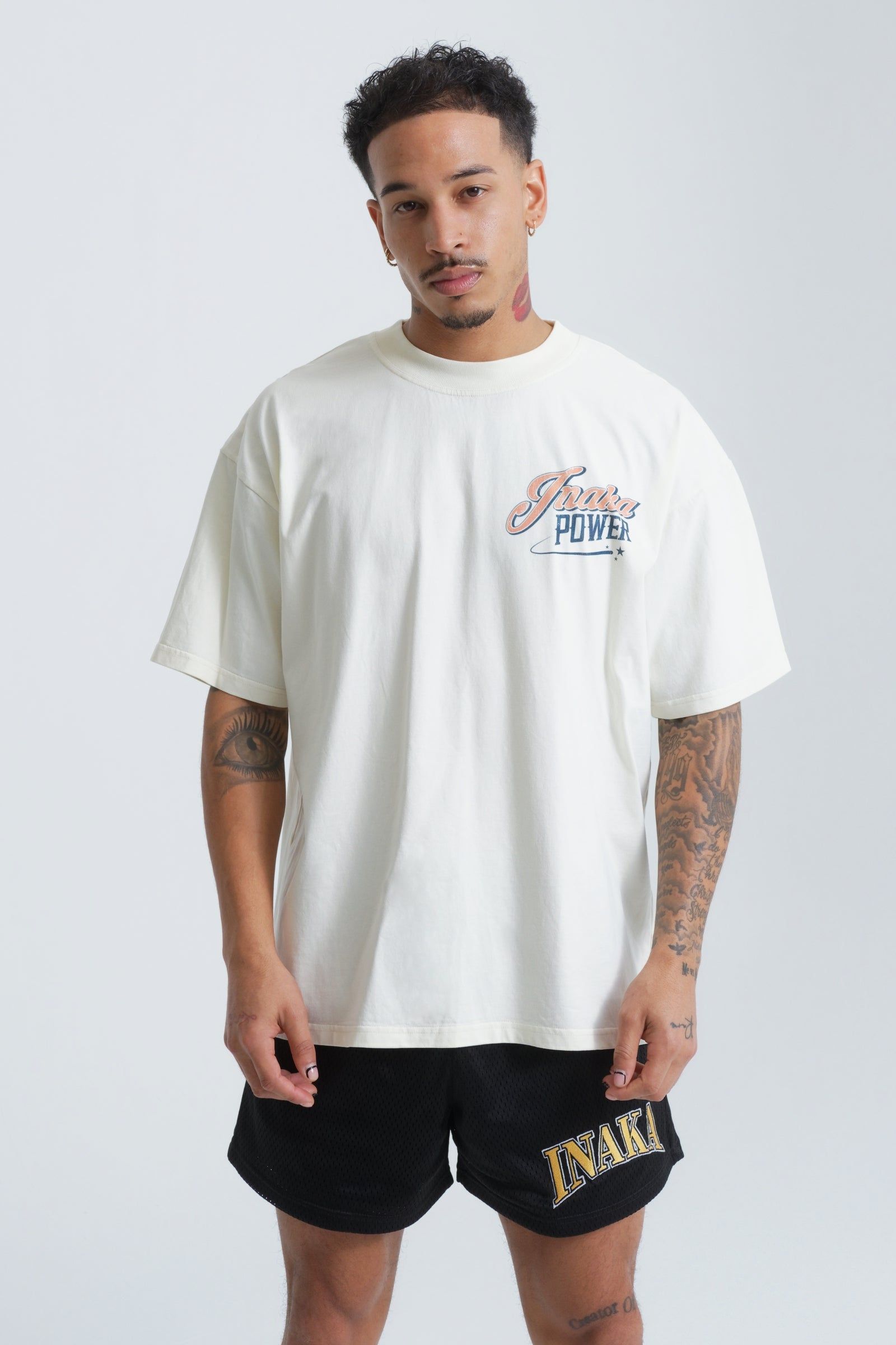 GRAND SLAM TEE - CREAM sold by Inaka power product image thumbnail 4