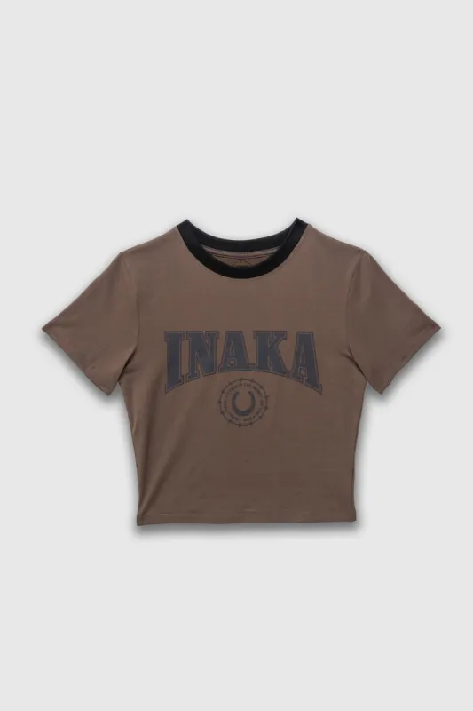 Womens Baby Tee - OutLaw Wood made by Inaka power