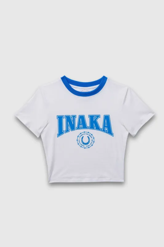 Womens Baby Tee - OutLaw White made by Inaka power